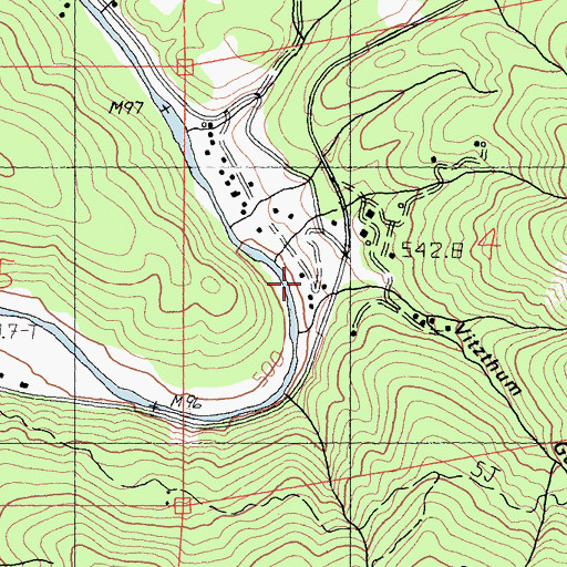 Topographic Map of Vitzthum Gulch, CA