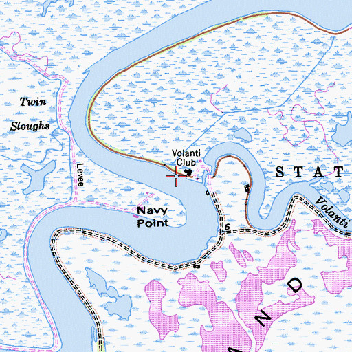 Topographic Map of Volanti Club, CA