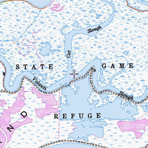 Topographic Map of Volanti Slough, CA