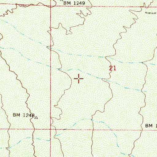 Topographic Map of Hidden Valley Airstrip (historical), AZ
