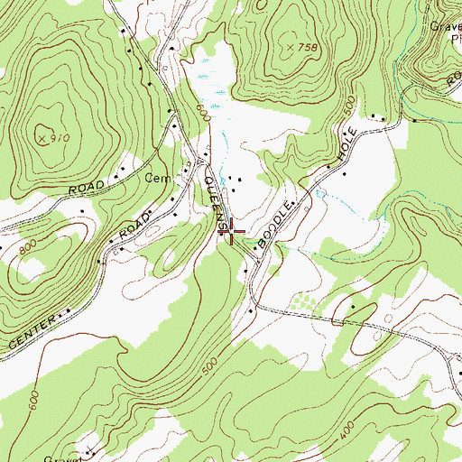Topographic Map of Rochester Center School (historical), NY