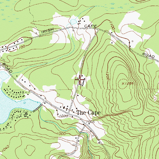 Topographic Map of District School 17 (historical), NY