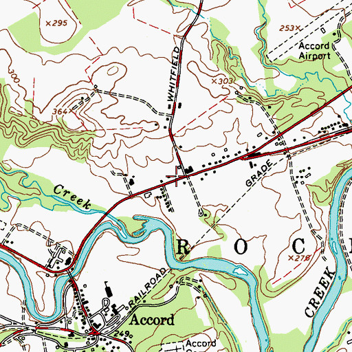 Topographic Map of Rochester School (historical), NY