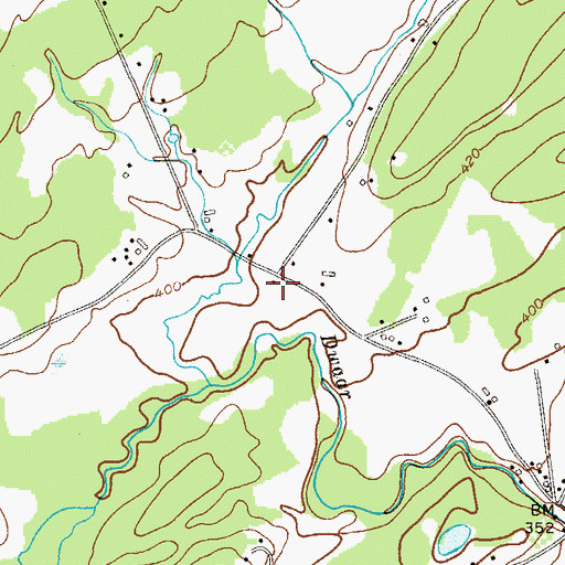 Topographic Map of Pearl Street School (historical), NY
