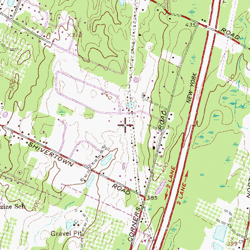 Topographic Map of Greger Farm, NY