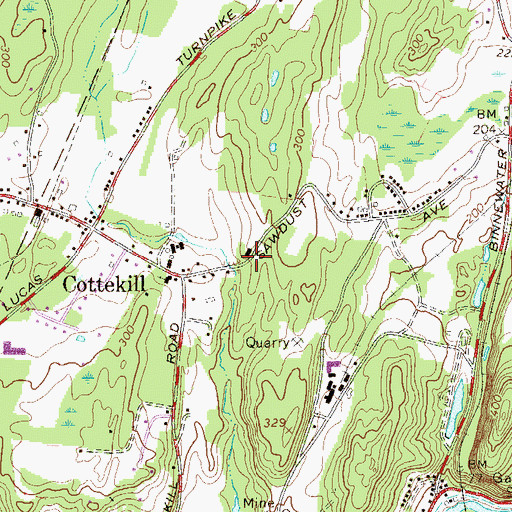 Topographic Map of District School Number 5 (historical), NY