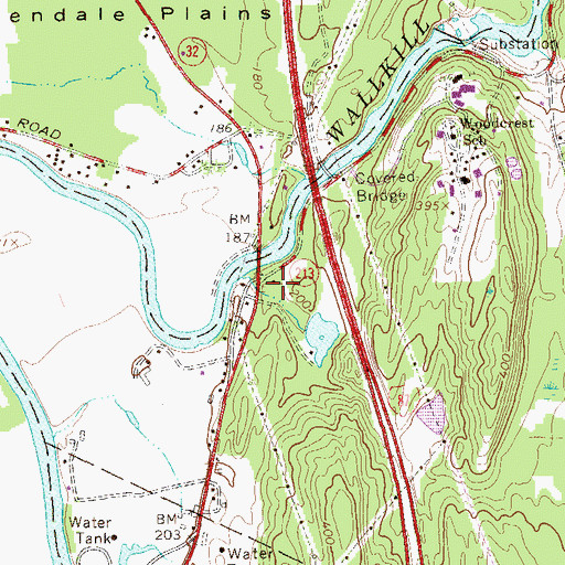 Topographic Map of Esppus District School Number 6 (historical), NY