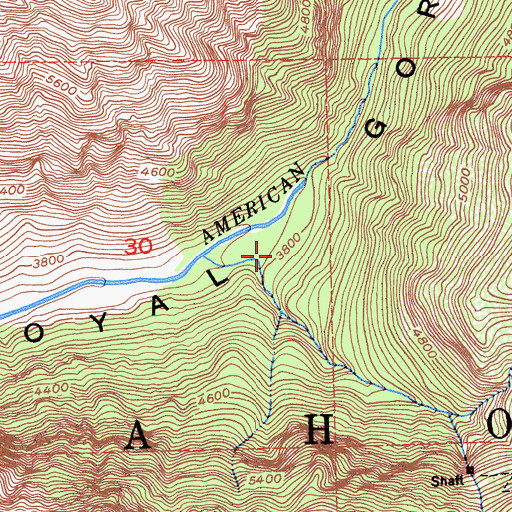 Topographic Map of Wabena Creek, CA