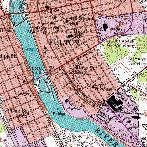 Topographic Map of Free Methodist Church, NY