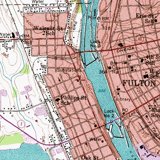 Topographic Map of Christian And Missionary Alliance Church, NY