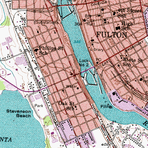 Topographic Map of First Congregational Church, NY