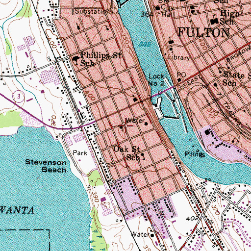 Topographic Map of Saint Michael's Roman Catholic Church, NY