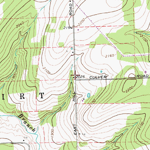 Topographic Map of Cooley School (historical), NY