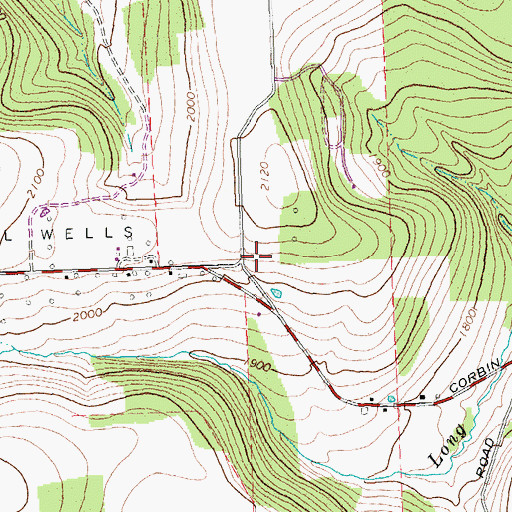 Topographic Map of Corbin Hill School (historical), NY