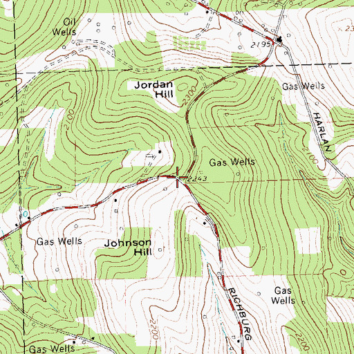 Topographic Map of Pine Grove School (historical), NY