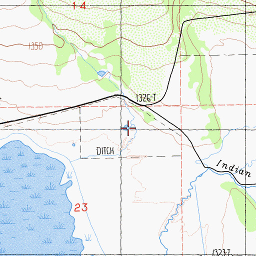 Topographic Map of Wagontire Creek, CA