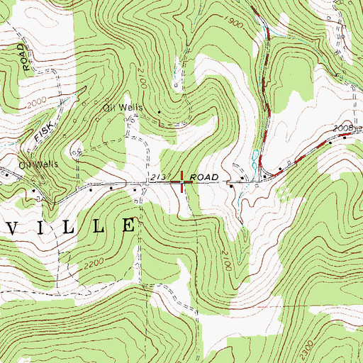 Topographic Map of School Number 13 (historical), NY