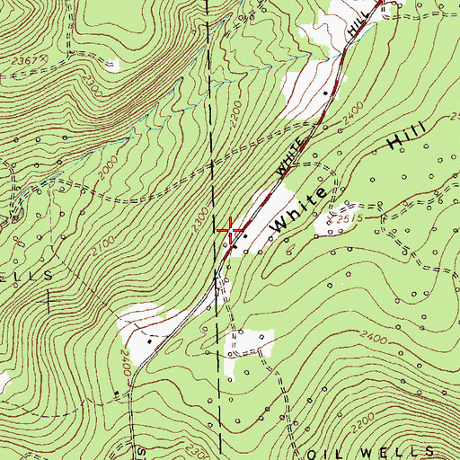 Topographic Map of White Hill School (historical), NY