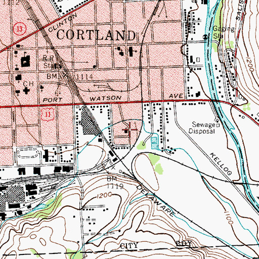 Topographic Map of Christian Assembly Italian Church, NY