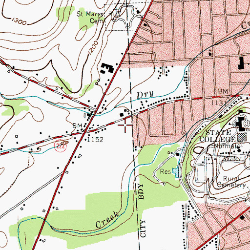 Topographic Map of Groton Shopping Center, NY