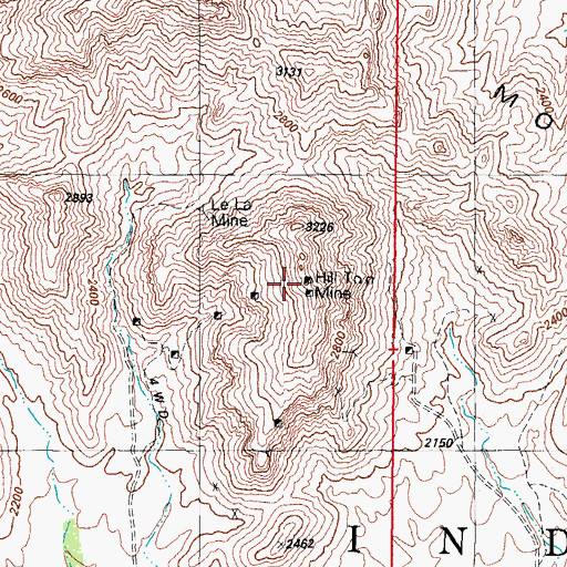 Topographic Map of Hill Top Mine, AZ