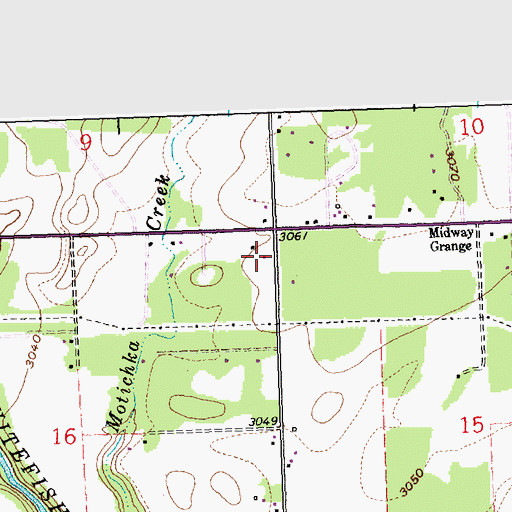 Topographic Map of All Saints' Episcopal Church, MT