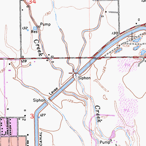 Topographic Map of Walker Creek, CA