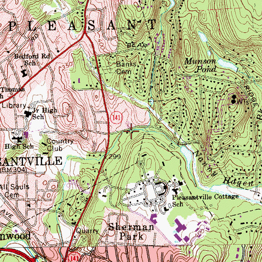 Topographic Map of Lake Street Pumping Station, NY