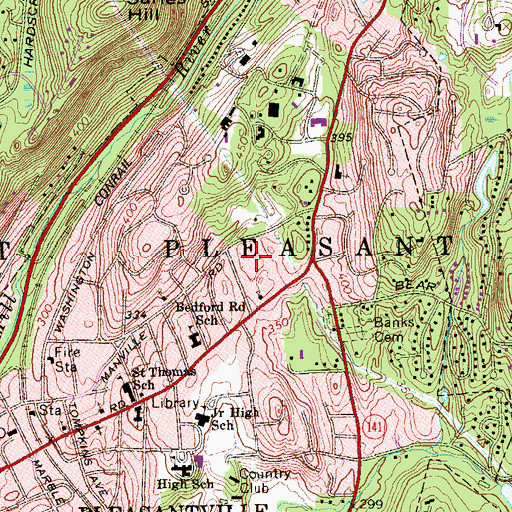 Topographic Map of Soldiers And Sailors Field, NY