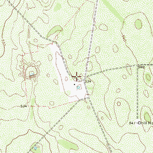 Topographic Map of Granjenitos Ranch, TX