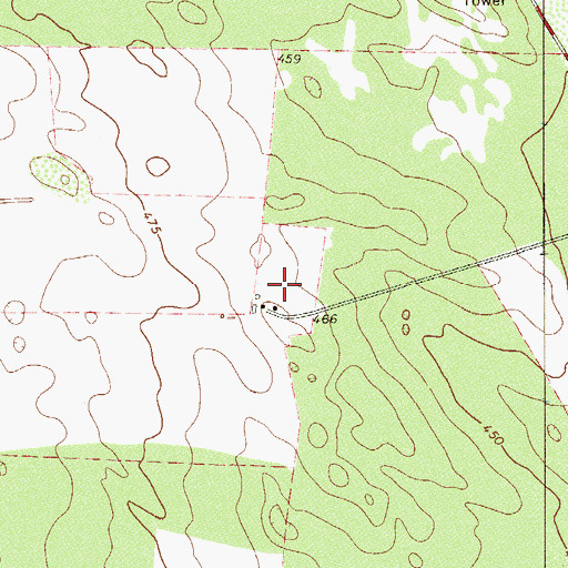 Topographic Map of Buenos Aires Ranch, TX
