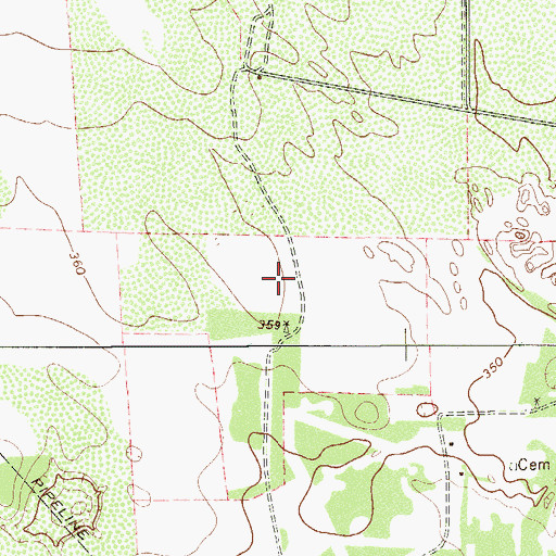 Topographic Map of La Libertad Ranch, TX