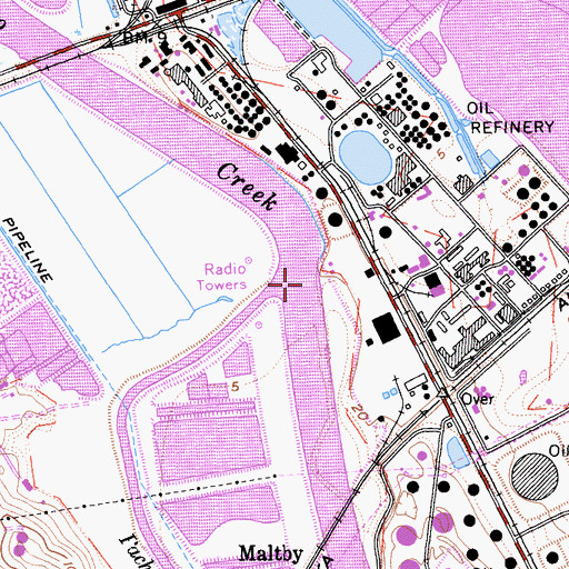 Topographic Map of Walnut Creek, CA