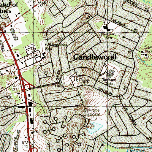 Topographic Map of Montessori Enrichment Center School, NJ