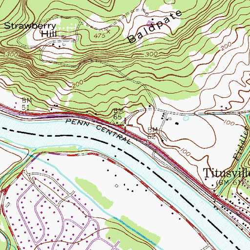 Topographic Map of The Studio for Experiential Learning School, NJ