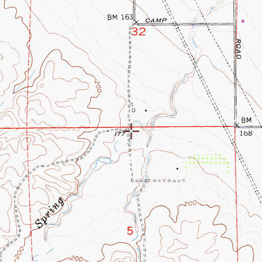 Topographic Map of Walters Creek, CA