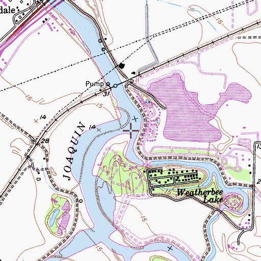 Topographic Map of Walthall Slough, CA