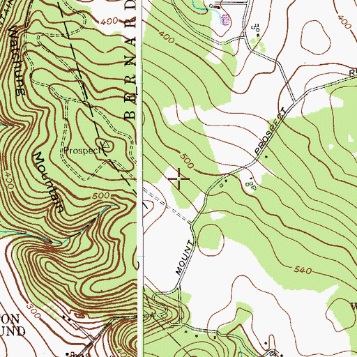 Topographic Map of Mount Prospect Elementary School, NJ