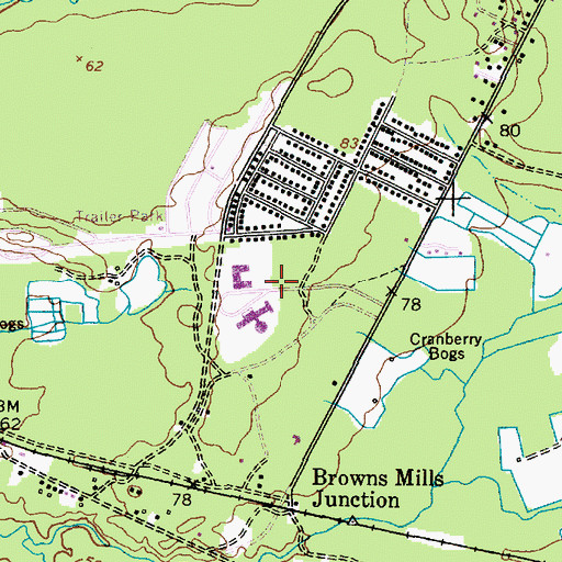 Topographic Map of Aletta Crichton Elementary School, NJ