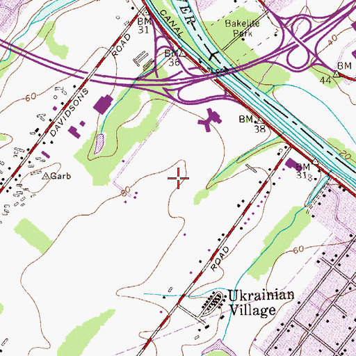 Topographic Map of Franklin Charter School, NJ