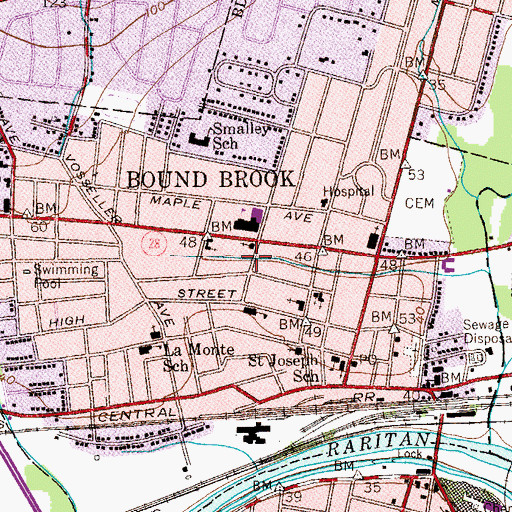 Topographic Map of Wee People Preschool, NJ