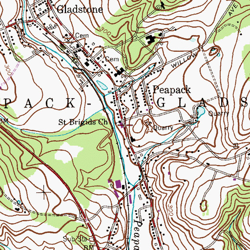 Topographic Map of Everitt Academy School, NJ
