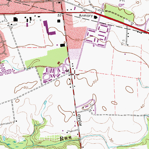 Topographic Map of Peppermint Tree Too Preschool, NJ