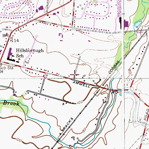 Topographic Map of Rainbow Rascals Learning Center School, NJ