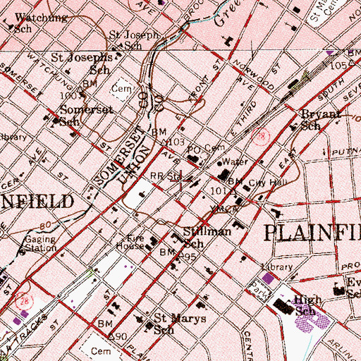 Topographic Map of Heirs of Promise Christian School, NJ