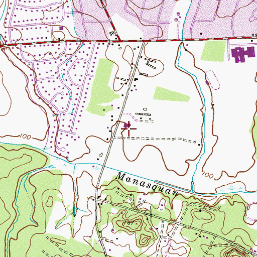 Topographic Map of Providence Christian Academy School, NJ