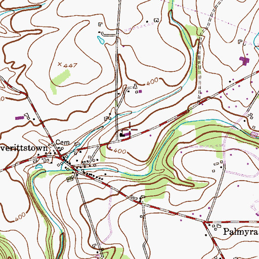 Topographic Map of Lester D Wilson Elementary School, NJ