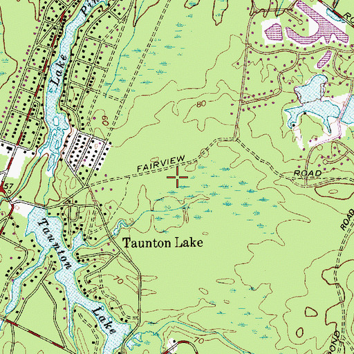 Topographic Map of Cranberry Pines Elementary School, NJ