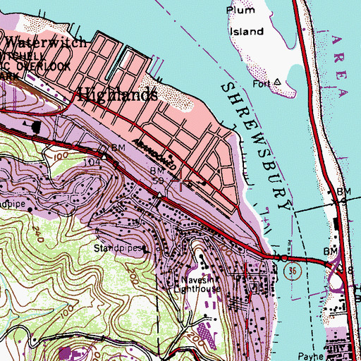 Topographic Map of Our Lady of Perpetual Help School, NJ