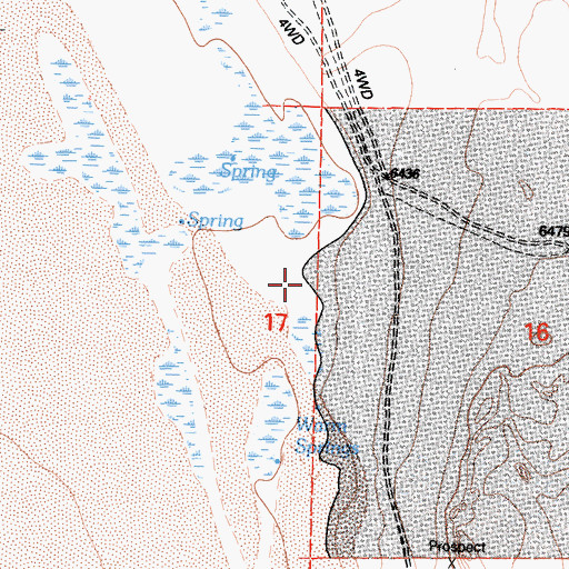 Topographic Map of Warm Springs, CA